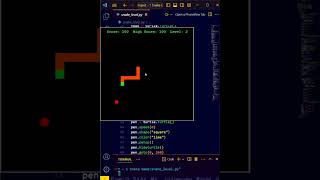 Python Turtle Tutorial  Create Snake Game 🐍 python turtle [upl. by Steinway]