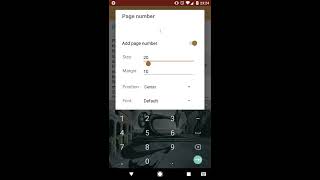 Android PDF Creator  page number [upl. by Ainafetse]