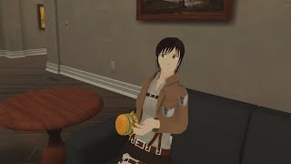 Sasha ate Erens burger AOT VR [upl. by Towbin716]