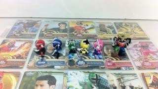 Review Power Rangers Samurai  Trading Cards and Figure Set [upl. by Hux362]