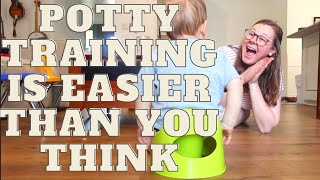 HOW I POTTY TRAINED BEFORE 18 MONTHS  Potty Training Tips amp Tricks [upl. by Jary926]