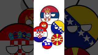 Yugoslav family yugoslavia history countryballs trending shorts shortsviral [upl. by Bartle581]