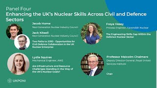 Panel Four Enhancing the UKs Nuclear Skills Across Civil and Defence Sectors  UK PONI 2024 [upl. by Leopoldine186]