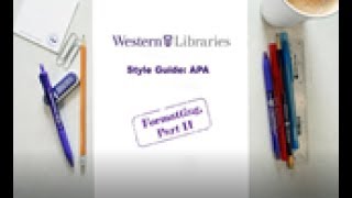 APA Style Guide Formatting II Reference list Appendices and Table amp Figures [upl. by Earised]