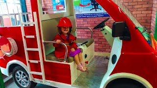 Liza fun Pretend Play Professions for Kids Story in the Childrens museum [upl. by Russon]