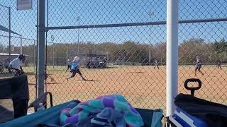 Ashton Hopkins hits into woods 12 year old [upl. by Zsazsa]