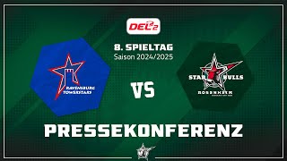 Ravensburg Towerstars vs Starbulls Rosenheim  Pressekonferenz [upl. by Verner]