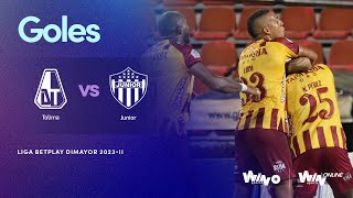 Deportes Tolima vs Junior goles  Liga BetPlay Dimayor 20232  Cuadrangulares  Fecha 1 [upl. by Godard]