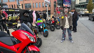 Honda Navi amp Honda Grom ChiTown Group Ride [upl. by Hourihan]