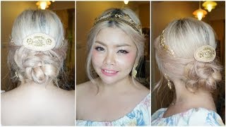 Hair Tutorial สอนเกล้าผมฟรุ้งฟริ้งสไตล์เจ้าหญิง [upl. by Sehcaep]