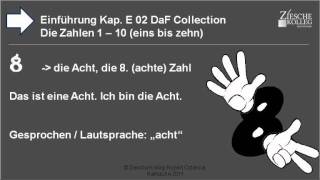 Kap Einführung 02 Die Zahlen von 110 die Acht [upl. by Norehc603]