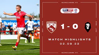 Highlights  Morecambe 1 Salford City 0 [upl. by Ati522]