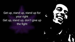 Get Up Stand Up Bob Marley With Lyrics [upl. by Sackey]