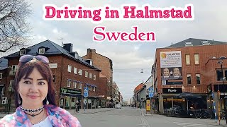 Driving in Halmstad  One Of Many Beautiful Cities in Sweden [upl. by Eniamrej]