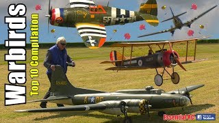 RC BEST TOP 10 WARBIRDS WW1 and WW2 Action Compilation [upl. by Naujak810]