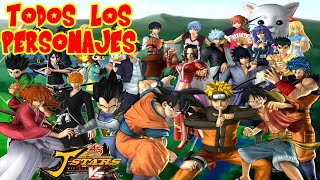 JStars Victory VS  TODOS LOS PERSONAJES Y ESCENARIOS All Characters Playable amp Stages [upl. by Kerge]