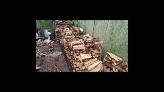 1st not very effective attempt at creating a fire wood drying kiln [upl. by Rifkin]