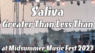 Saliva  Greater Than Less Than Live at Midsummer Music Fest 2023 [upl. by Imelida]