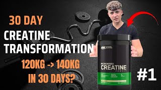 30 Day Creatine Transformation Week 1 [upl. by Fidellas136]