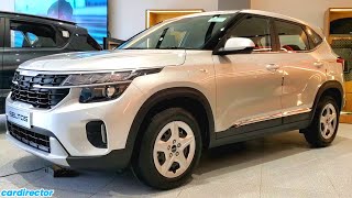 Kia Seltos HTE 2024  Updated Seltos 2024 Base Model  Interior and Exterior  Reallife Review [upl. by Atsillak]