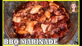 FILIPINO STYLE PORK BBQ MARINADE FOR BUSINESS QUICK amp EASY SO YUMMY GRILLED PAN FRY OR OVEN [upl. by Johnsson]