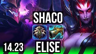 SHACO vs ELISE JGL  700 games  KR Diamond  1423 [upl. by Sidnac]