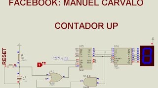 CONTADOR UP DOWN PARTE 1 74LS193 [upl. by Botzow]