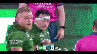 CONNACHT v HOLLYWOODBETS SHARKS  URC 202425  2ND ROUND  RUGBY FULL MATCH [upl. by Goraud835]