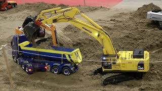 Camion Ruspe Escavatori Radio Control Model Expo Italy Verona 2018 \ RC Model Trucks and Excavators [upl. by Corsiglia388]