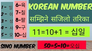 Korean number ।। sino korean number korean counting number 1100100010000 korean learn in nepali [upl. by Roehm]