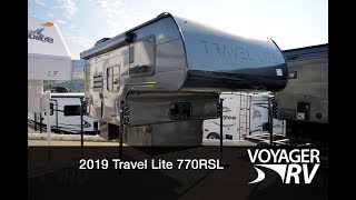 2019 Travel Lite 770RSL Truck Camper RV Video Tour  Voyager RV Centre [upl. by Drahnreb215]