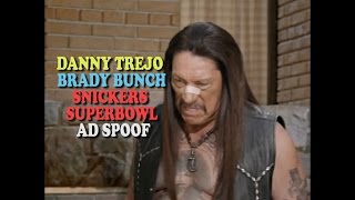 Danny Trejo Snickers Superbowl 2015 Commercial Refried DESMADRE [upl. by Kariv894]