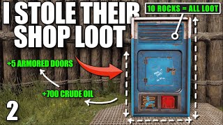 I USED A CLANS OWN SHOP TO STEAL THEIR LOOT  Solo Rust [upl. by Akihsar]