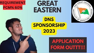 Great Eastern DNS Sponsorship Application Form 2023  How to apply  Eligibility Criteria [upl. by Rosella]