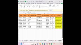 Excel de aynı hücrede bulunan bir yazıyı bir alt satıra kaydırma excel excelegitimi exceltips [upl. by Beverle]