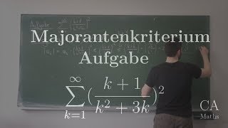 Majorantenkriterium Aufgabe Lösung Analysis [upl. by Brotherson]