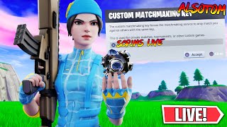 🔴 NA EAST CUSTOM MATCHMAKING SCRIMS LIVE SOLODUOSTRIOSSQUADS FORTNITE LIVE PS4XBOXPCMOBILE [upl. by Ecirpak216]