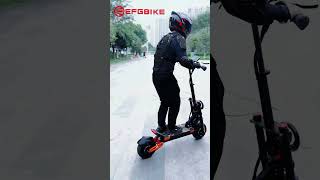 Dual Motor 5600w Electric Scooter Fast Ride with EFGBIKE ES09 Offroad Escooter electricscooterlife [upl. by Ahsikal592]