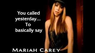 Mariah Carey  Breakdown Lyrics [upl. by Damalas]