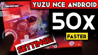 Yuzu Android Emulator NCE Best Settings Comparison 🔥 [upl. by Aramad]