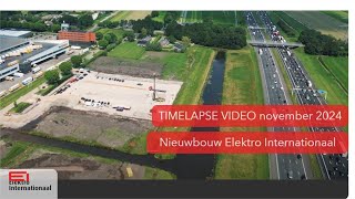 Timelapse nieuwbouw Elektro Internationaal november 2024 [upl. by Venn]