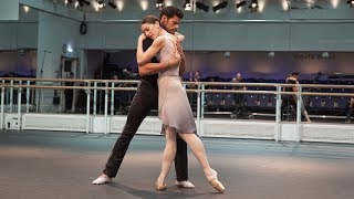 Marianela Nuñez and Thiago Soares of The Royal Ballet rehearse Winter Dreams – World Ballet Day 2018 [upl. by Lafleur]