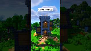 Minecraft Castle Tower 🏠 minecraft [upl. by Aihsad]