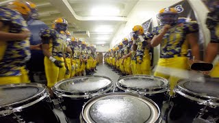 LT Drumline Football Team March Out Tenor Cam [upl. by Roberto195]