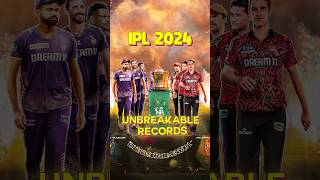 Unbreakable Records of IPL 2024 😱 This team have max records ipl2024 ipl cricket trending india [upl. by Maurita]