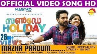 Mazha Paadum Official Video Song HD  Sunday Holiday  Asif Ali  Aparna Balamurali [upl. by Sibella]