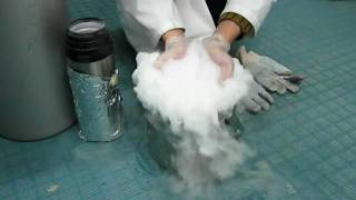 Freezing Acetone with Liquid Nitrogen [upl. by Durston]