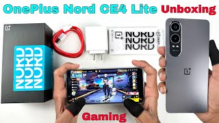 OnePlus Nord CE4 Lite 5G Unboxing and gaming test and all features [upl. by Oranneg]