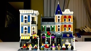 Lego 10255 Assembly Square 10th Anniversary Modular Creator Set  UnBoxing and TimeLapse [upl. by Afton]