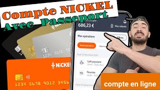 compte bancaire NICKEL en ligne avec Passeportحساب بنكي للجميع [upl. by Jaquenetta]